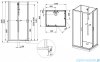 Sanplast Basic Complete Mineral kpl-KCKN/BASIC-M kabina czterościenna kompletna 80x120x202 cm przejrzysta 602-460-0141-01-4B0